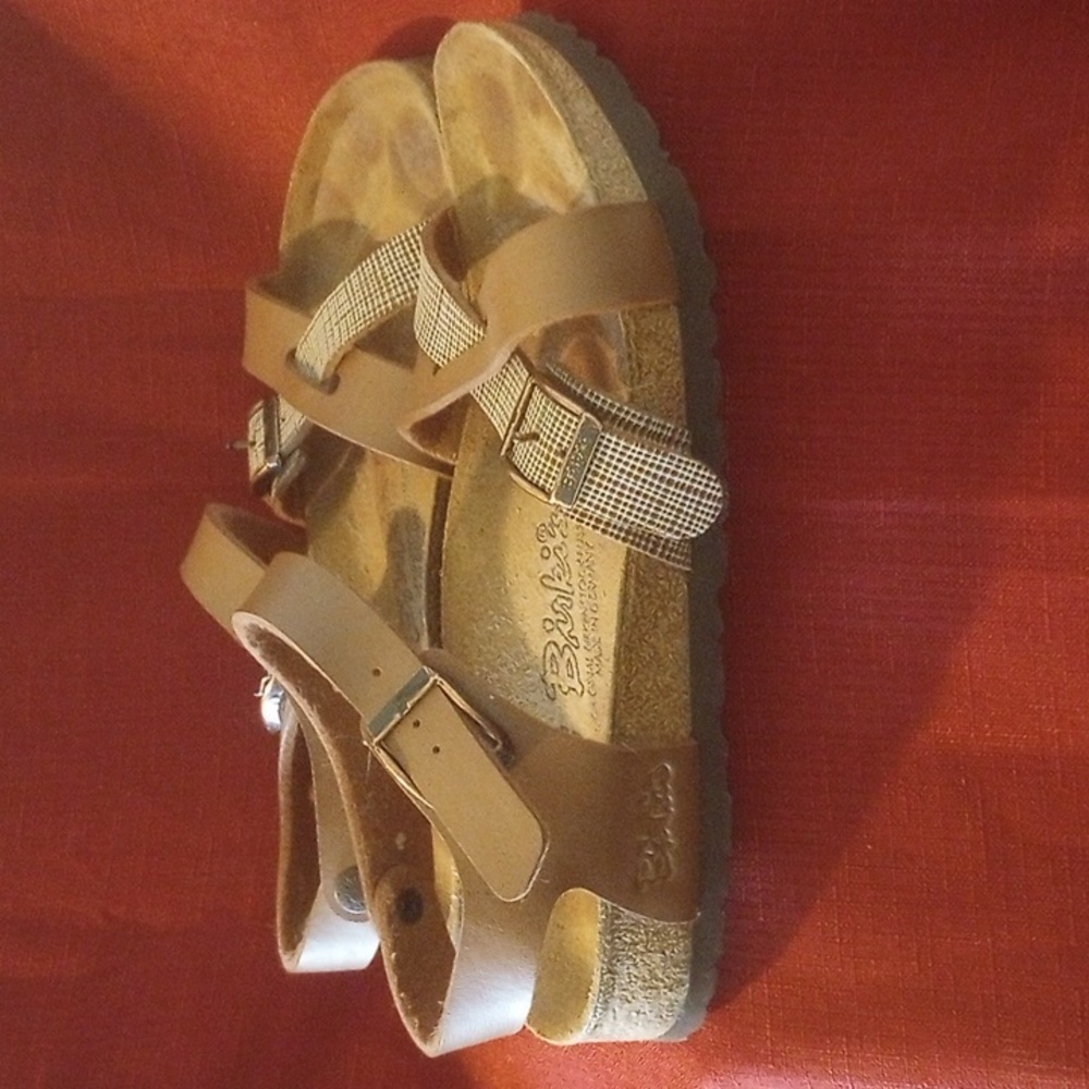 Birkenstock Tan Strappy Crossover Strap Sandals Size 6